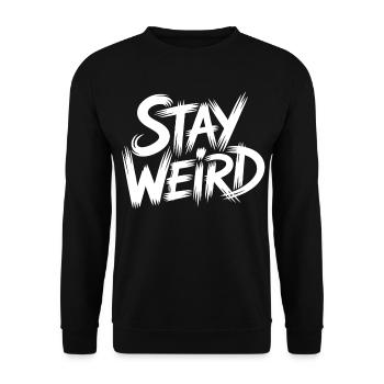 Weird Vibes - Unisex Pullover - Schwarz - Vorne - Alina (178cm) & Michal (187cm)