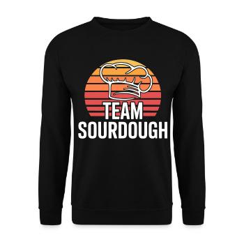 Sauerteig Liebe - Unisex Pullover - Schwarz - Vorne - Alina (178cm) & Michal (187cm)