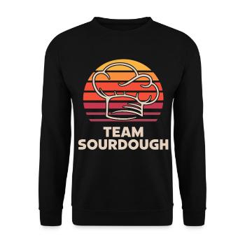 Team Sauerteig - Unisex Pullover - Schwarz - Vorne - Alina (178cm) & Michal (187cm)