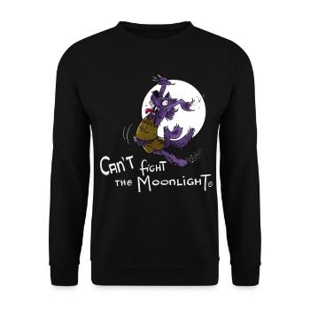 Can’t fight the Moonlight - Unisex Pullover - Schwarz - Vorne - Alina (178cm) & Michal (187cm)
