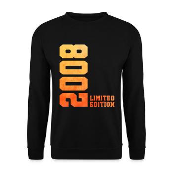 18. Geburtstag limited edition 2008 jahrgang 2008 - Unisex Pullover - Schwarz - Vorne - Alina (178cm) & Michal (187cm)