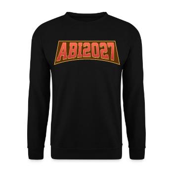 Abi 2027 - Unisex Pullover - Schwarz - Vorne - Alina (178cm) & Michal (187cm)