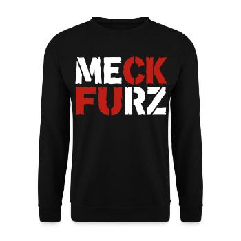 Meck Furz | Merz - nicht mein Kanzler - Unisex Pullover - Schwarz - Vorne - Alina (178cm) & Michal (187cm)