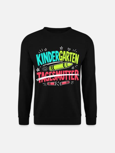 Hallo Kindergarten Einschulung - Unisex Pullover - Schwarz