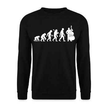 Kontrabass Chello Evolution Chellist Kontrabassist - Unisex Pullover - Schwarz - Vorne - Alina (178cm) & Michal (187cm)