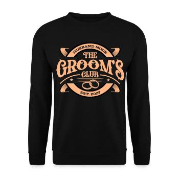 The Grooms Club 2027 - Unisex Pullover - Schwarz - Vorne - Alina (178cm) & Michal (187cm)