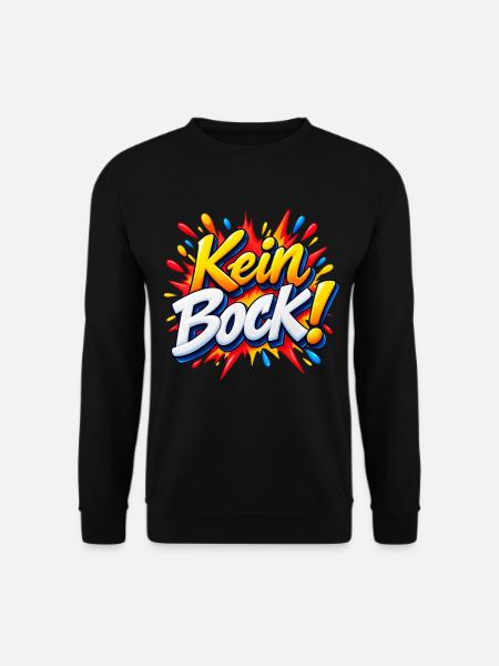 Kein Bock Comic Explosion - Unisex Pullover - Schwarz