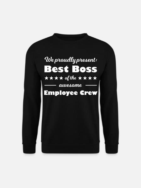 Bester Chef der tollen Belegschaft - Unisex Pullover - Schwarz