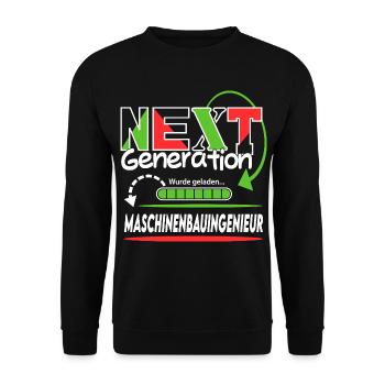 Maschinenbauingenieur Next Generation Beruf Mann - Unisex Pullover - Schwarz - Vorne - Alina (178cm) & Michal (187cm)