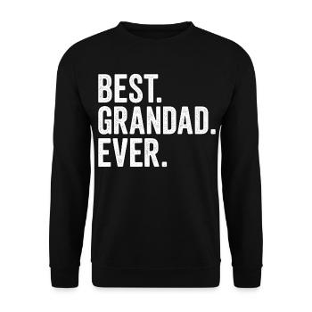 Bester Opa aller Zeiten - Unisex Pullover - Schwarz - Vorne - Alina (178cm) & Michal (187cm)