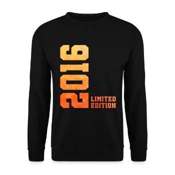 10. Geburtstag limited edition 2016 jahrgang 2016 - Unisex Pullover - Schwarz - Vorne - Alina (178cm) & Michal (187cm)