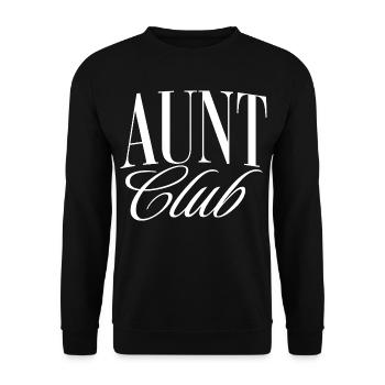 Tanten Club - Unisex Pullover - Schwarz - Vorne - Alina (178cm) & Michal (187cm)