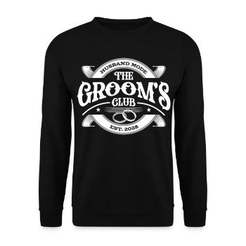 Bräutigam Club 2028 - Unisex Pullover - Schwarz - Vorne - Alina (178cm) & Michal (187cm)