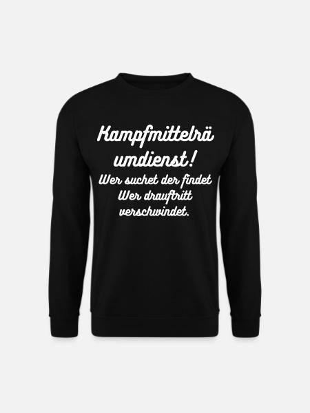 HN Kampfmittel Text Retro Script - Unisex Pullover - Schwarz