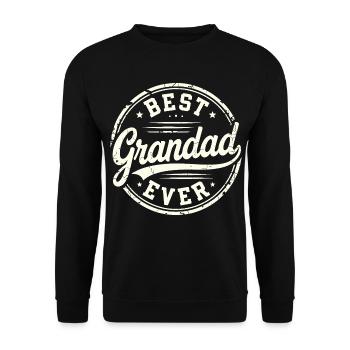 Bester Opa aller Zeiten - Unisex Pullover - Schwarz - Vorne - Alina (178cm) & Michal (187cm)