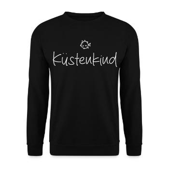 Küstenkind – Meer Kugelfisch - Unisex Pullover - Schwarz - Vorne - Alina (178cm) & Michal (187cm)