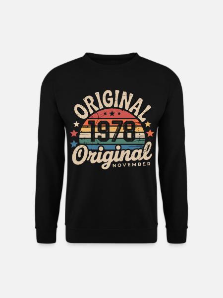 November 1978 – November 1978 - Unisex Pullover - Schwarz