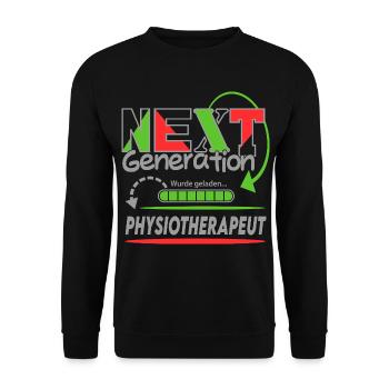 Physiotherapeut Next Generation Beruf Arbeit Mann  - Unisex Pullover - Schwarz - Vorne - Alina (178cm) & Michal (187cm)