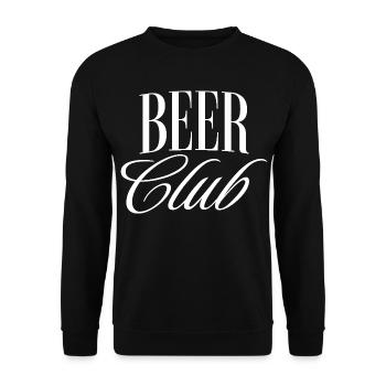 Bier Club - Unisex Pullover - Schwarz - Vorne - Alina (178cm) & Michal (187cm)