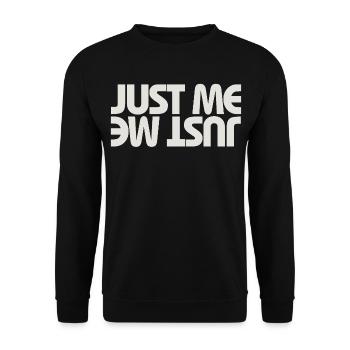 Nur ich - Unisex Pullover - Schwarz - Vorne - Alina (178cm) & Michal (187cm)
