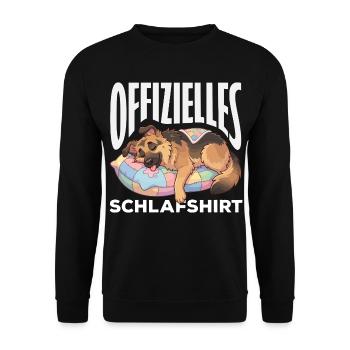 Deutscher Schäferhund - Unisex Pullover - Schwarz - Vorne - Alina (178cm) & Michal (187cm)