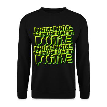 Positiv - Unisex Pullover - Schwarz - Vorne - Alina (178cm) & Michal (187cm)