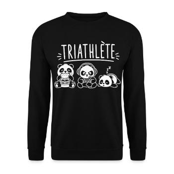 Gaming Triathlon - Unisex Pullover - Schwarz - Vorne - Alina (178cm) & Michal (187cm)
