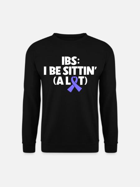 Reizdarm Humor - Viel Sitzen - Unisex Pullover - Schwarz