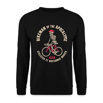 Bikeman of the Apocalypse - Unisex Pullover - Schwarz - Vorne - Alina (178cm) & Michal (187cm)
