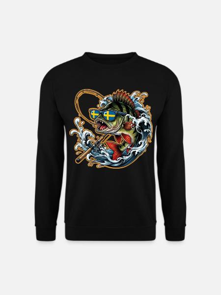 Schweden Angeln - Unisex Pullover - Schwarz