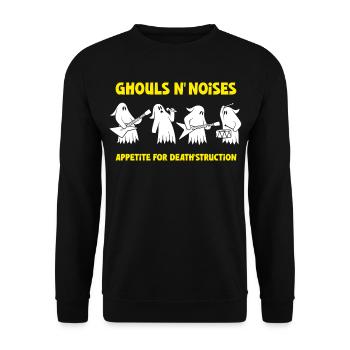 Ghost Rock Band - Unisex Pullover - Schwarz - Vorne - Alina (178cm) & Michal (187cm)