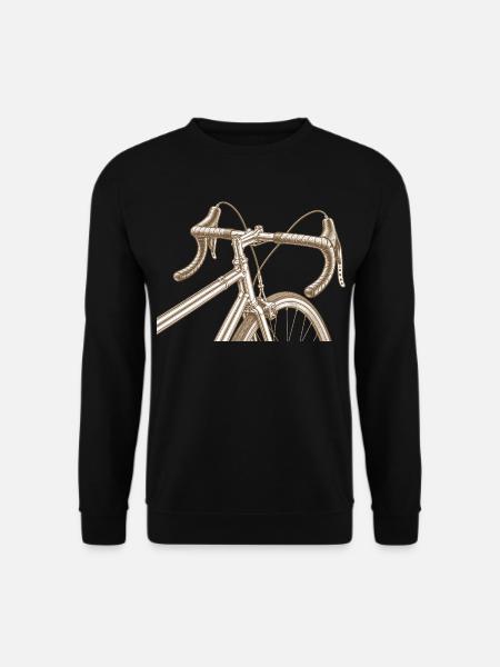 Vintage Rennrad – Klassisches Fahrrad 70er Jahre - Unisex Pullover - Schwarz