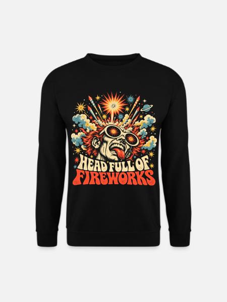 Pyro Head Feuerwerk - Unisex Pullover - Schwarz