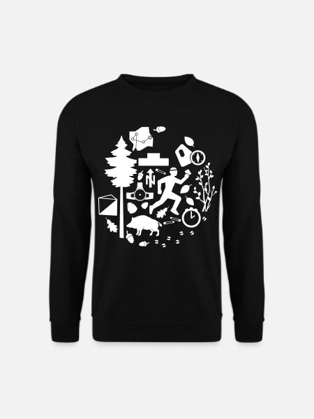 Orientierungslauf [04W] [ orienteering ] [v] - Unisex Pullover - Schwarz