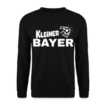 Kleiner Bayer– Kleiner Bavare im Fußball‑Style - Unisex Pullover - Schwarz - Vorne - Alina (178cm) & Michal (187cm)