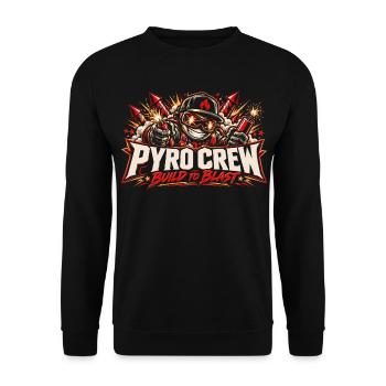 Pyro Crew - Build to Blast - Unisex Pullover - Schwarz - Vorne - Alina (178cm) & Michal (187cm)