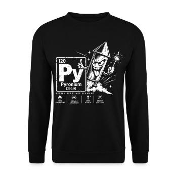 Pyronium  - Unisex Pullover - Schwarz - Vorne - Alina (178cm) & Michal (187cm)
