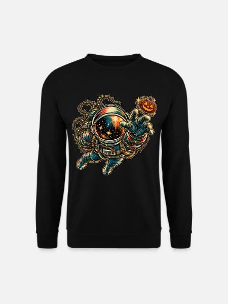 KOSMISCHER ROCKER | Kosmischer Kürbiskeks - Unisex Pullover - Schwarz