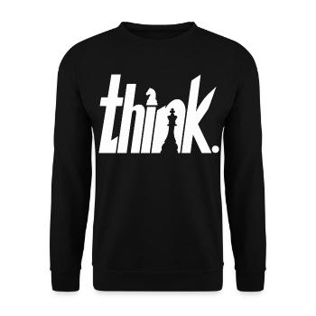 Schach - Unisex Pullover - Schwarz - Vorne - Alina (178cm) & Michal (187cm)