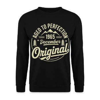 Dezember 1965 - Unisex Pullover - Schwarz - Vorne - Alina (178cm) & Michal (187cm)