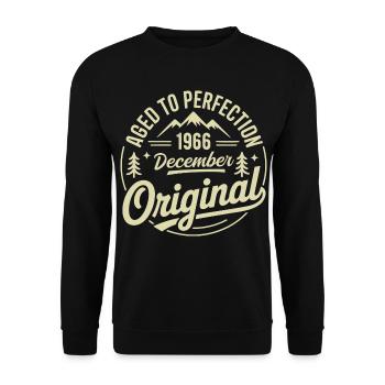 Dezember 1966 - Unisex Pullover - Schwarz - Vorne - Alina (178cm) & Michal (187cm)