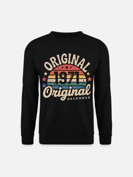 Geboren im Dezember 1971 - Unisex Pullover - Schwarz