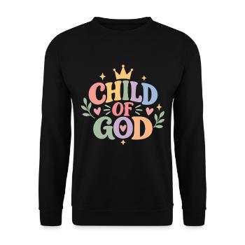 Gotteskind Pastel - Unisex Pullover - Schwarz - Vorne - Alina (178cm) & Michal (187cm)