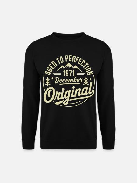 Dezember 1971 Dezember 1971 - Unisex Pullover - Schwarz