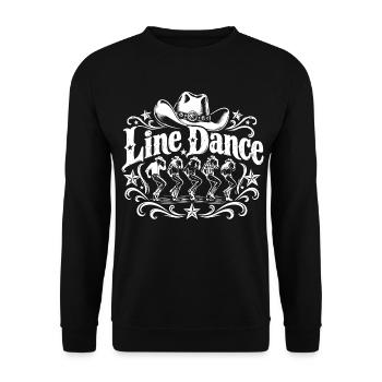 Line Dance Western - Unisex Pullover - Schwarz - Vorne - Alina (178cm) & Michal (187cm)