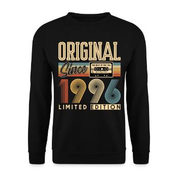 30. Geburtstag, 30 Jahre - Unisex Pullover - Schwarz - Vorne - Alina (178cm) & Michal (187cm)
