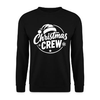 Christmas Crew Mütze - Unisex Pullover - Schwarz - Vorne - Alina (178cm) & Michal (187cm)