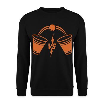 Beer Pong  - Unisex Pullover - Schwarz - Vorne - Alina (178cm) & Michal (187cm)
