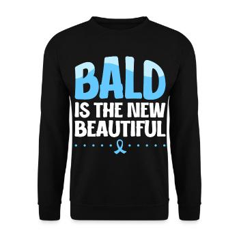 Glatze ist schön - Neue Schönheit - Unisex Pullover - Schwarz - Vorne - Alina (178cm) & Michal (187cm)