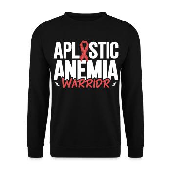 Aplastische Anämie - Tapferer Kämpfer - Unisex Pullover - Schwarz - Vorne - Alina (178cm) & Michal (187cm)
